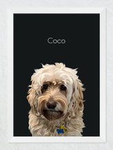 Load image into Gallery viewer, Framed pet portrait