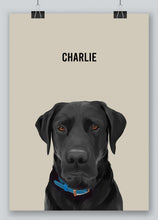 Load image into Gallery viewer, Single pet digital portrait