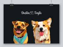 Load image into Gallery viewer, Two-pet portrait