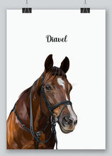 Load image into Gallery viewer, Custom horse portrait