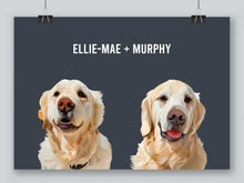 Load image into Gallery viewer, Two-pet portrait