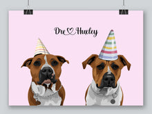 Load image into Gallery viewer, Two-pet portrait