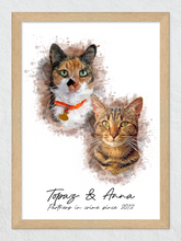 Load image into Gallery viewer, Watercolor pet portrait