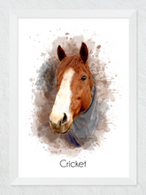 Load image into Gallery viewer, Watercolor pet portrait
